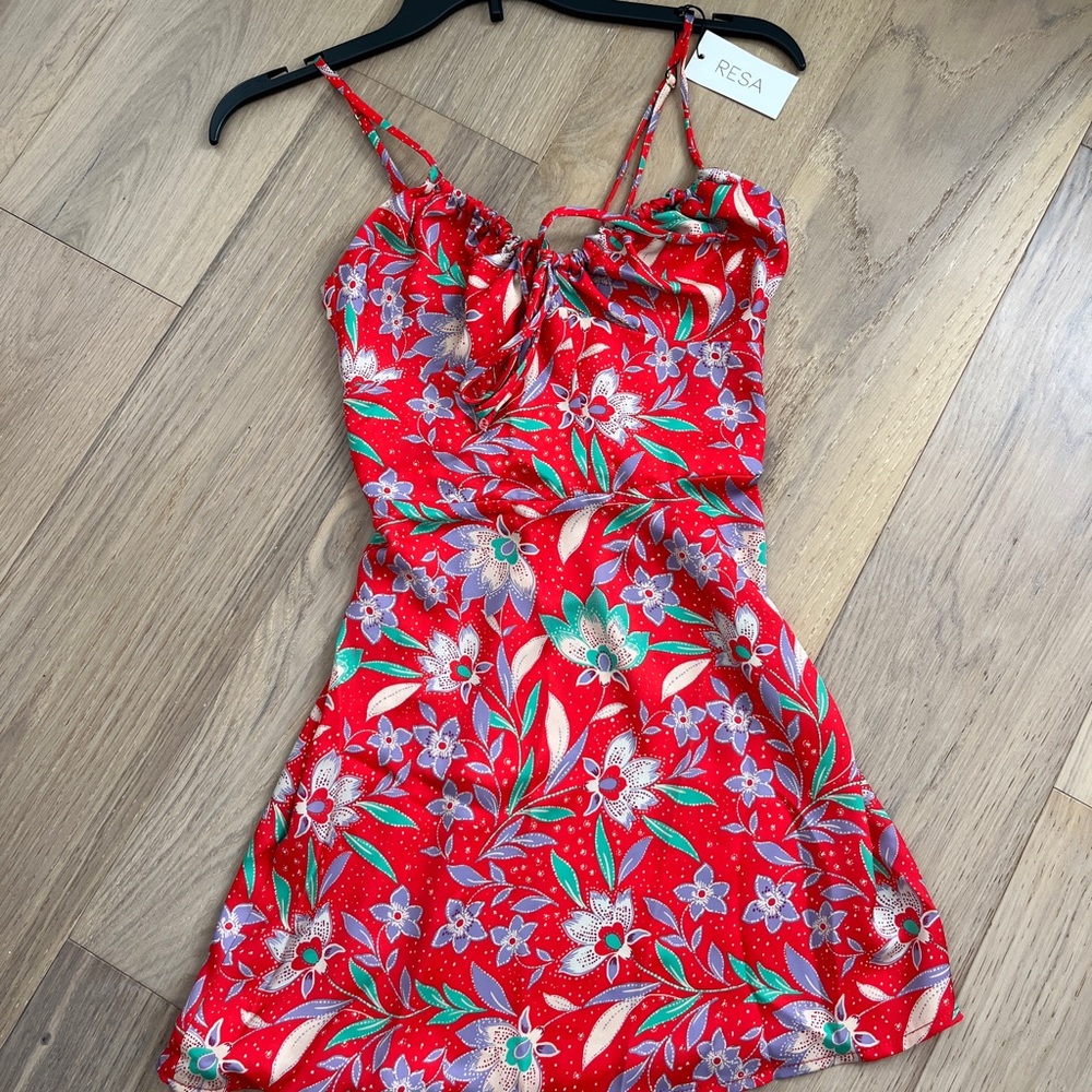 Shop Resa Juniper Mini Dress in Baja Print in XS